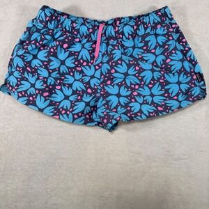 Patagonia Baggies Shorts Womens Small Blue Pink Floral Print 57043 SP20